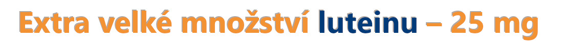 Extra velké množství luteinu – 25 mg