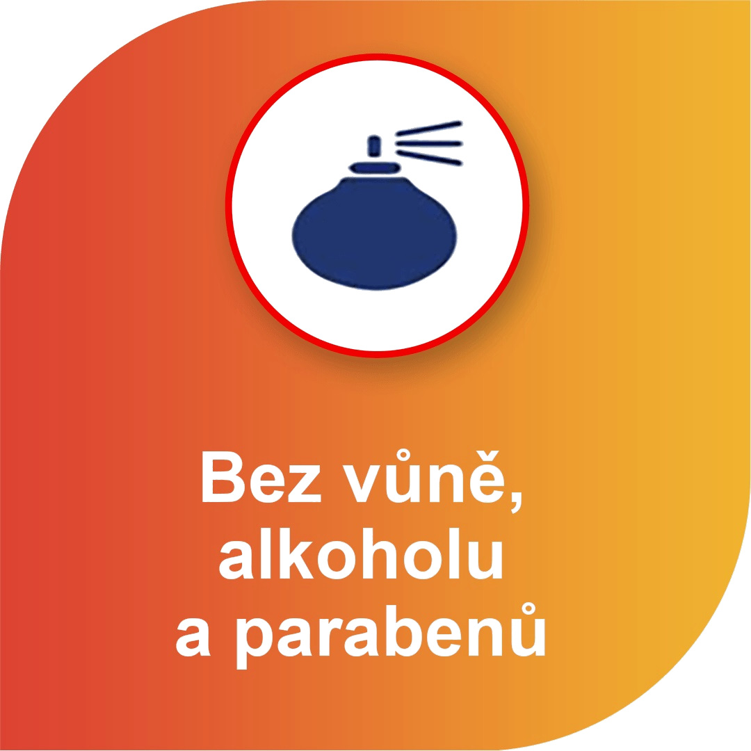 bez vůně, alkoholu, parabenů