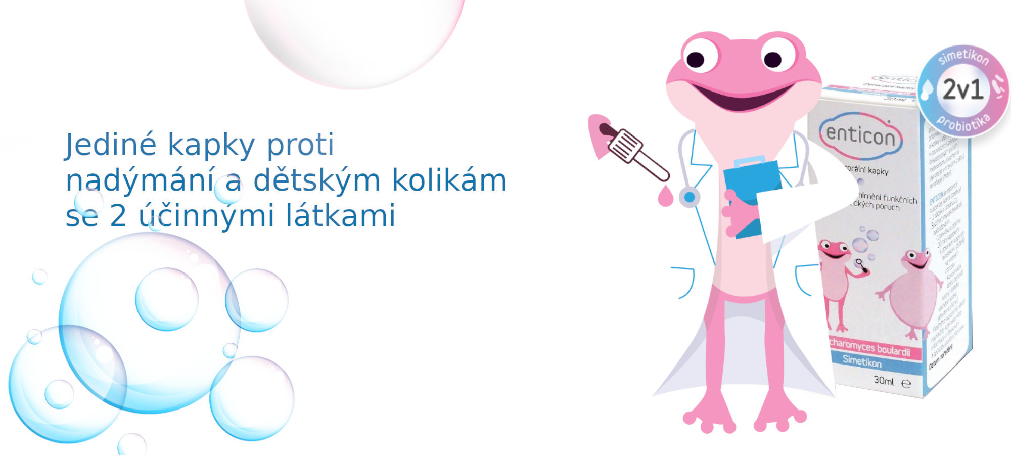 kapky proti nadýmání