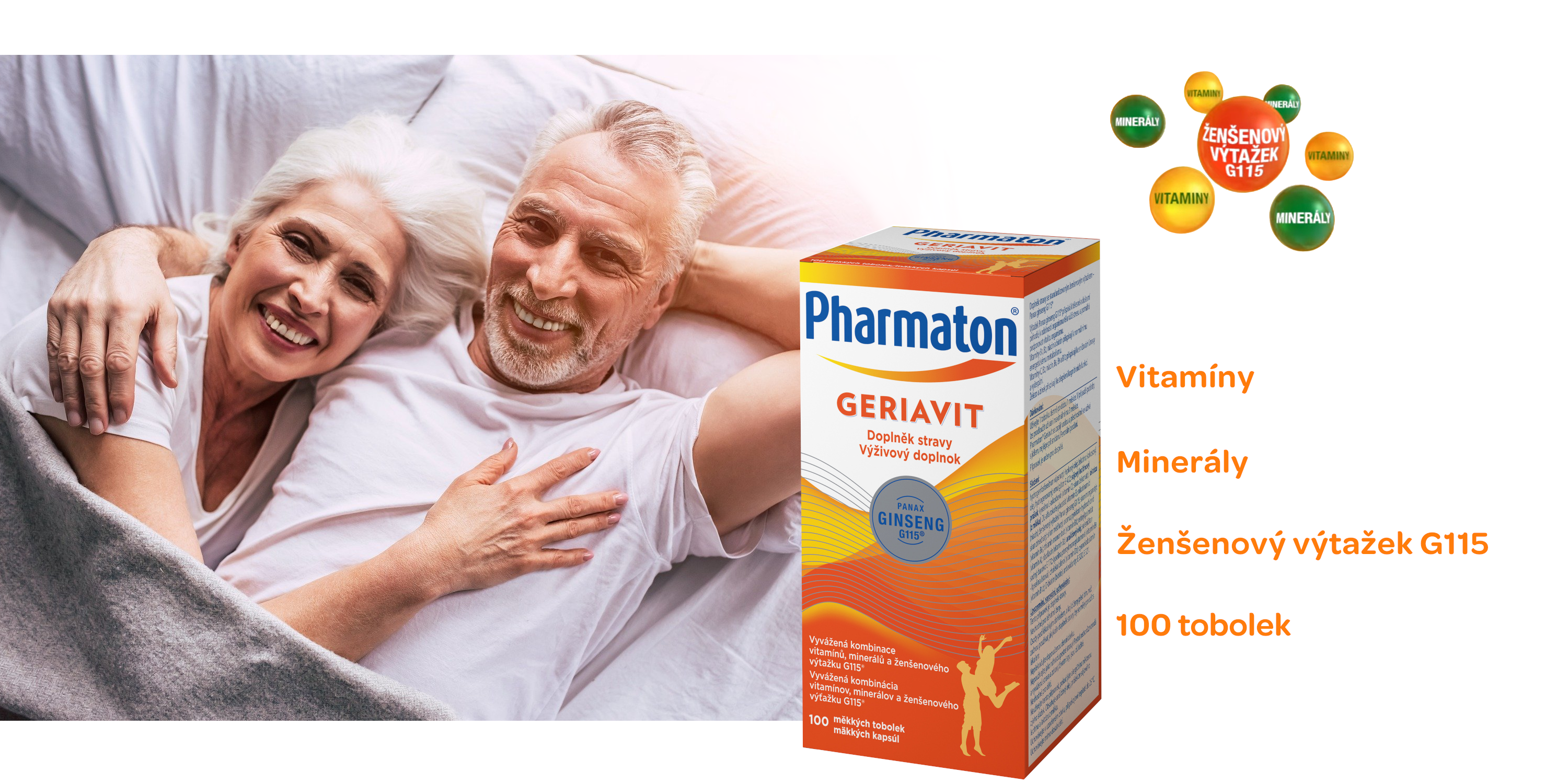 Pharmaton® Geriavit 100 měkkých tobolek