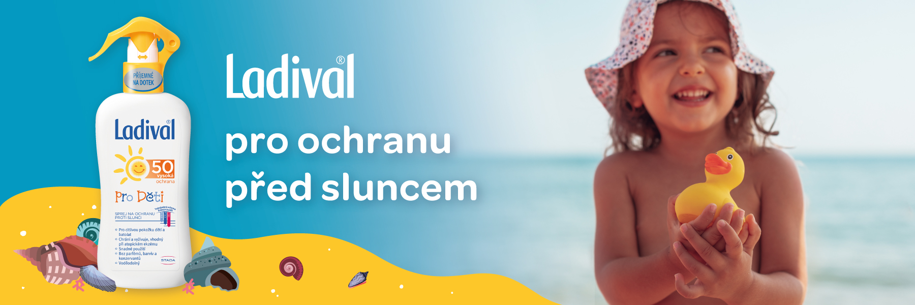 LADIVAL Sprej ochrana proti slunci děti SPF50 200ml