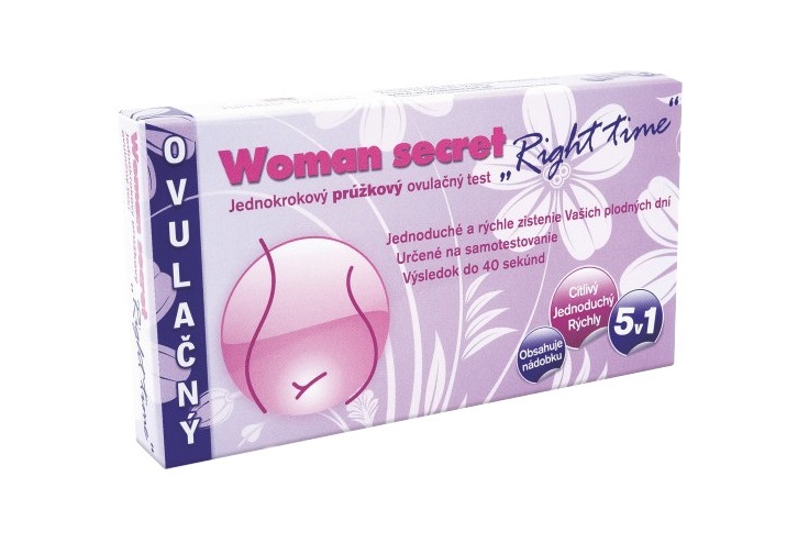 woman secret ovulační test