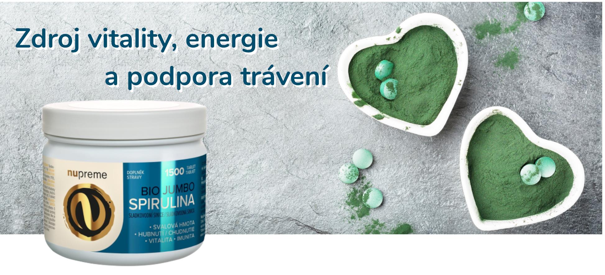 spirulina prášek