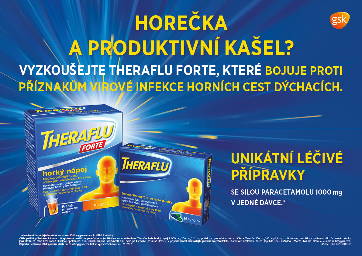 theraflu forte, horky napoj proti chripce