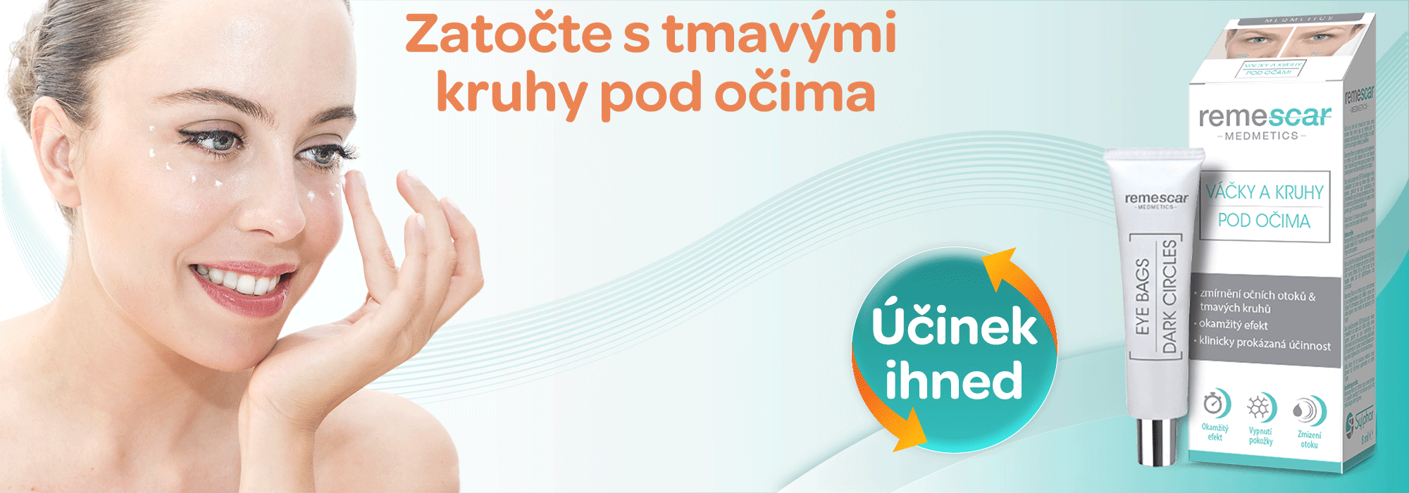 Remescar na kruhy pod očima