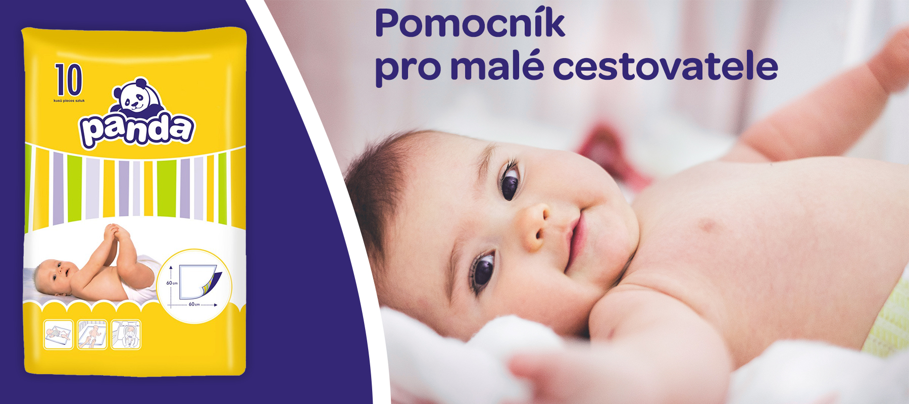 Panda, přebalovací podložky, 10 kusů, chrání přebalovací pult před nečistotami, z jemné tkaniny