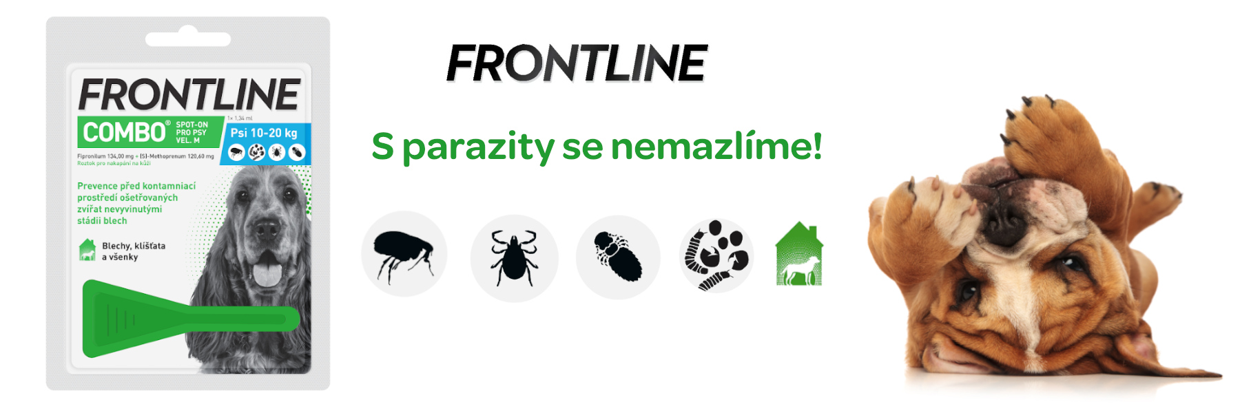 Frontline Combo Spot on Dog M 1x1 pipeta 1.34ml