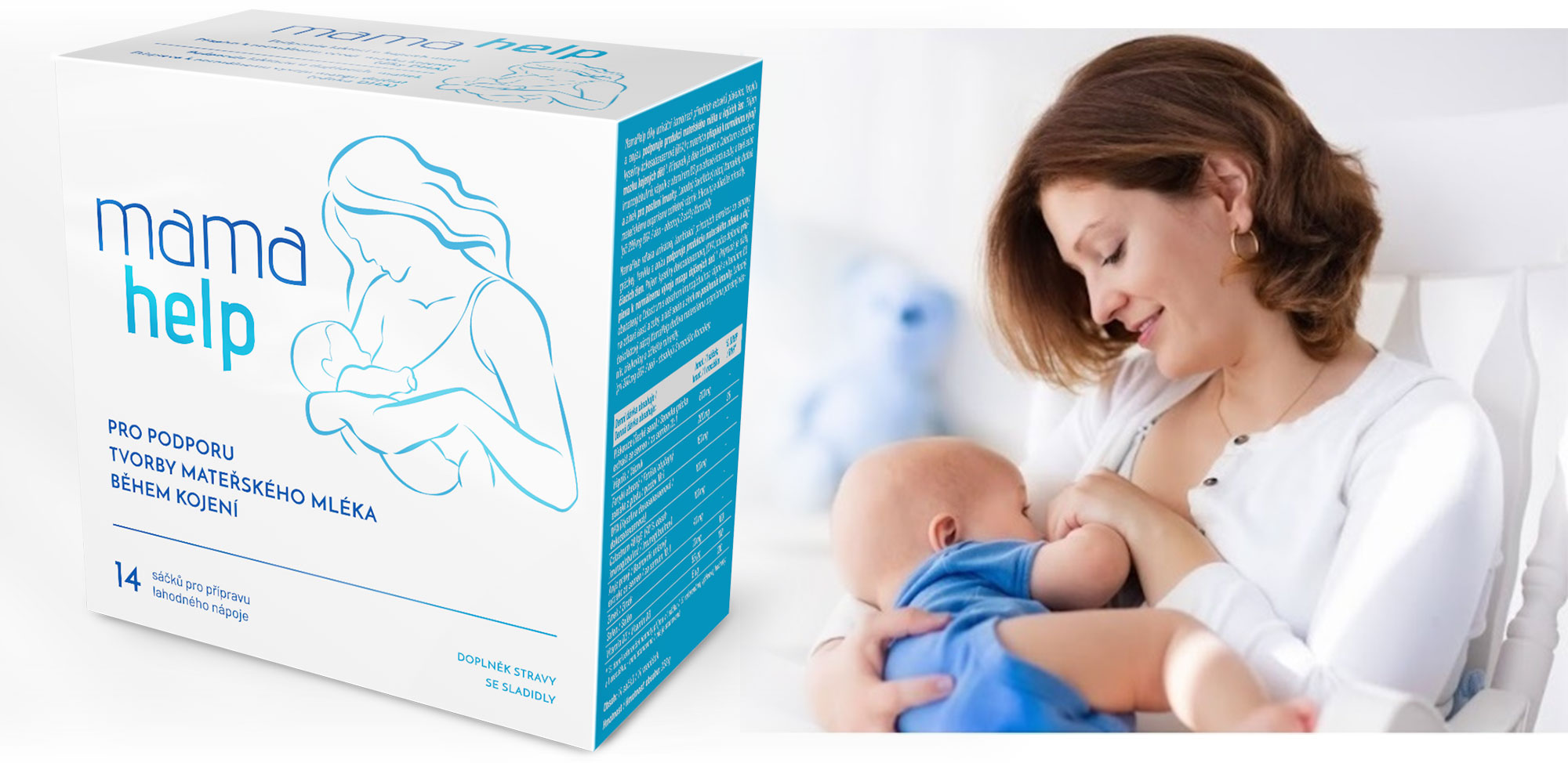 Mamahelp, podpora během kojení, podpora laktace, přírodní výtažky z pískavice, fenyklu a anýzu, pro správný vývoj mozku dítěte