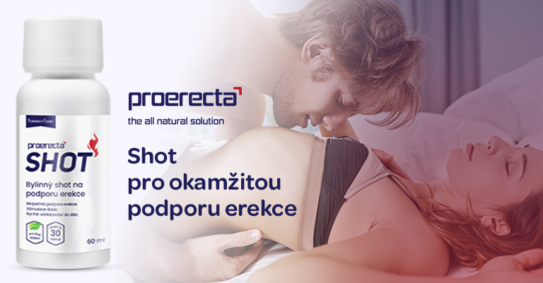 Poerecta, proerecta shot, podpora erekce, účinek za 30 minut, bylinná směs