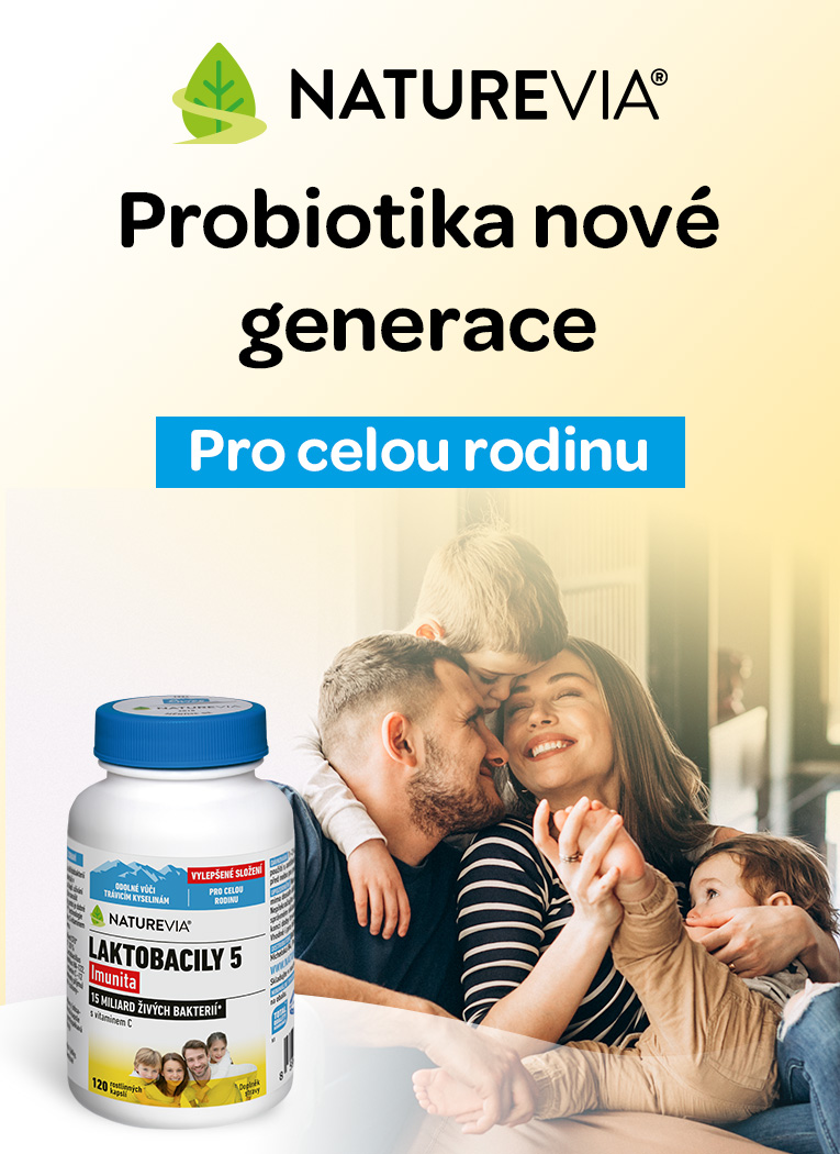 Probiotika, NatureVia Laktobacily 5 ,Imunita, pro celou rodinu