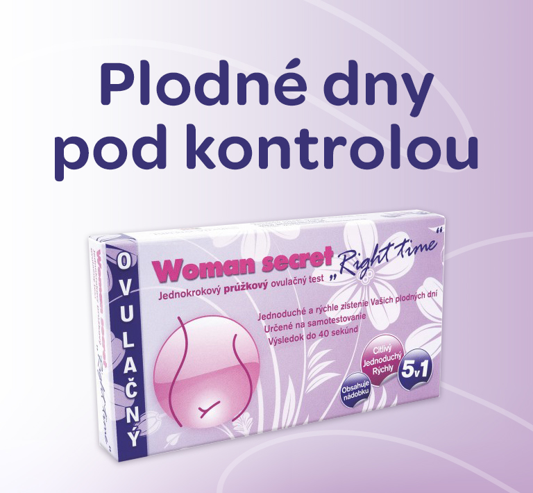woman secret Right time, ovulační test, rychlý a spolehlivý