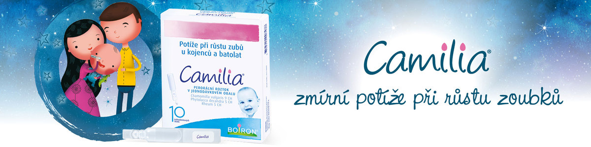 Camilia, homepatický přípravek, bolest zoubků u miminek a batolat
