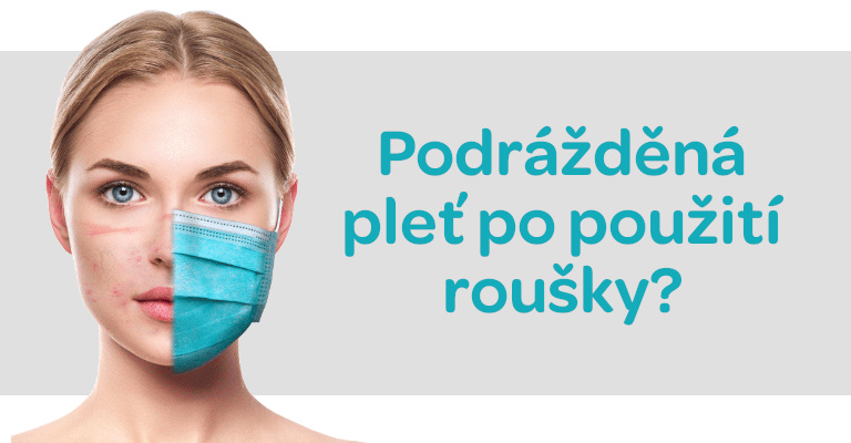 pro péči o podrážděnou pleť, při použití roušky, hydratuje, zklidňuje