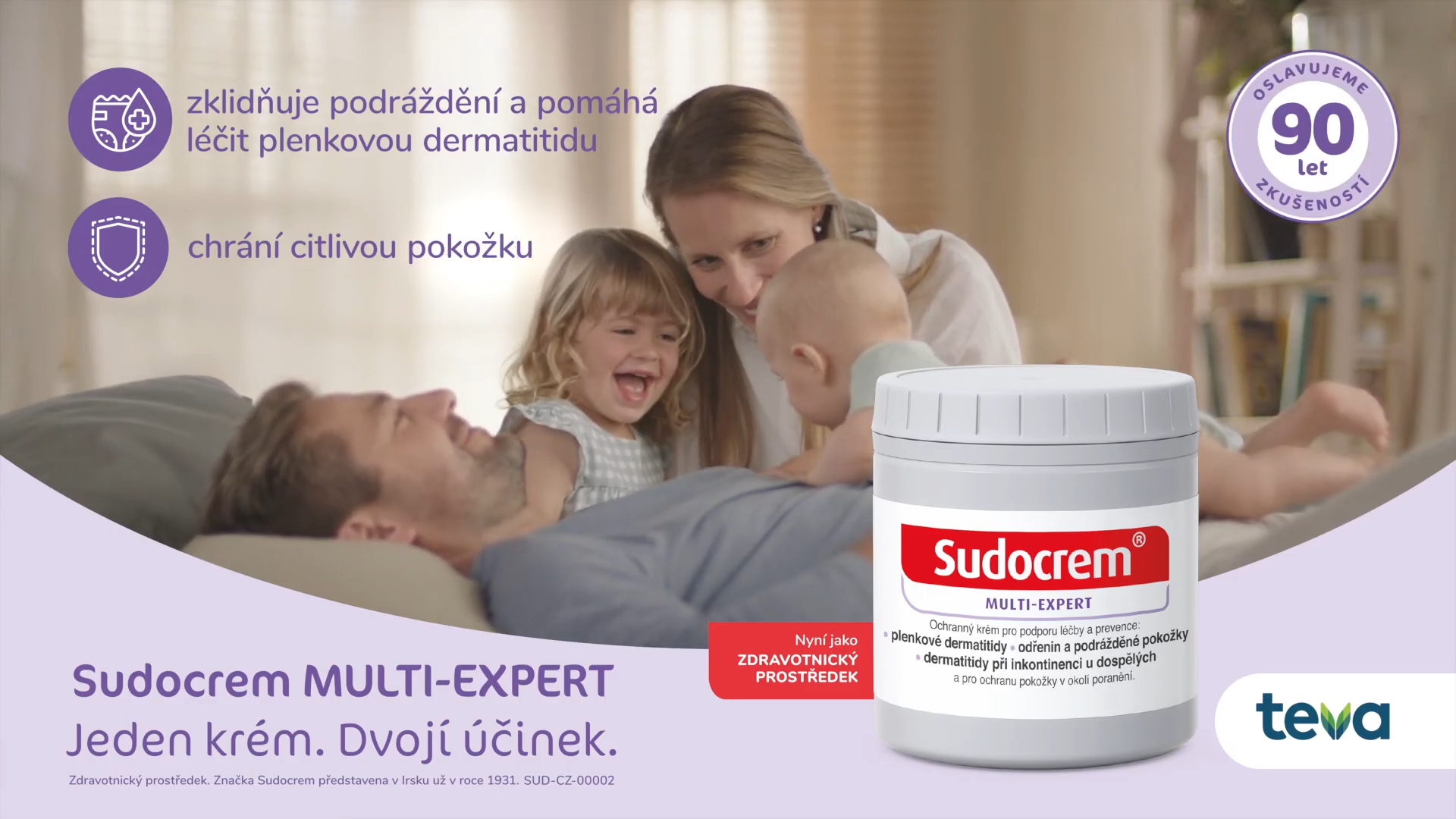 Chrání a pečuje o citlivou dětskou pokožku