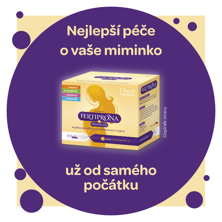 Chytré miminko Fertiprona, kyselina listová, vitamin D, prenatální péče, těhotenství, kojení