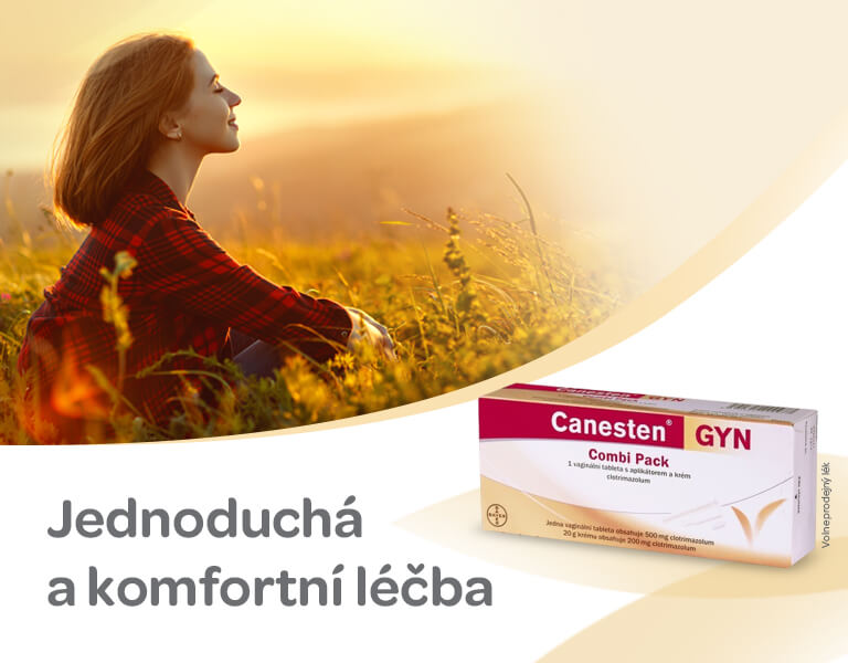 Canesten GYN COMBI PACK, vaginální tableta a krém, banner