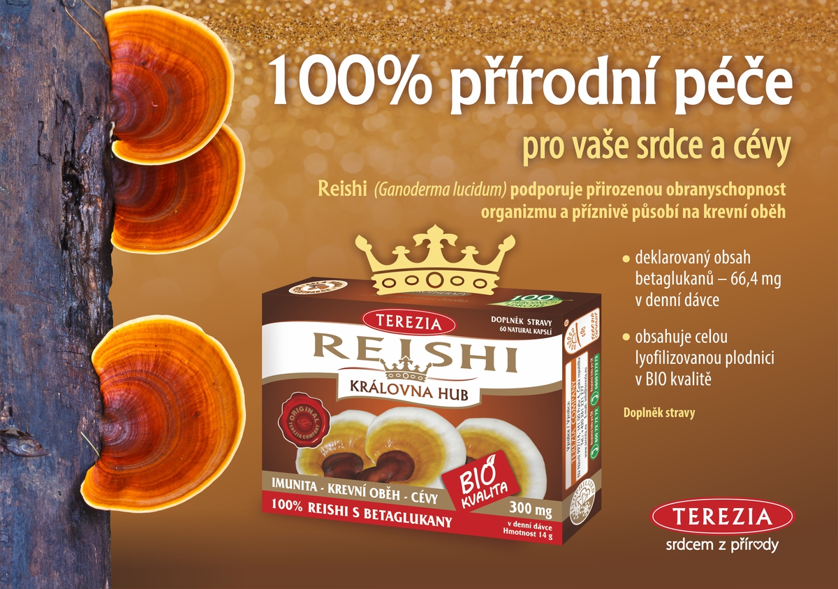 Terezia, Reishi, přírodní péče, péče o cévy a srdce