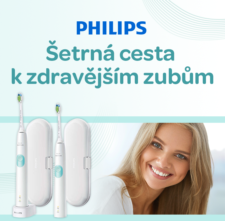 Philips sonicare, sonický kartáček, šetrná a efektivní péče o zuby
