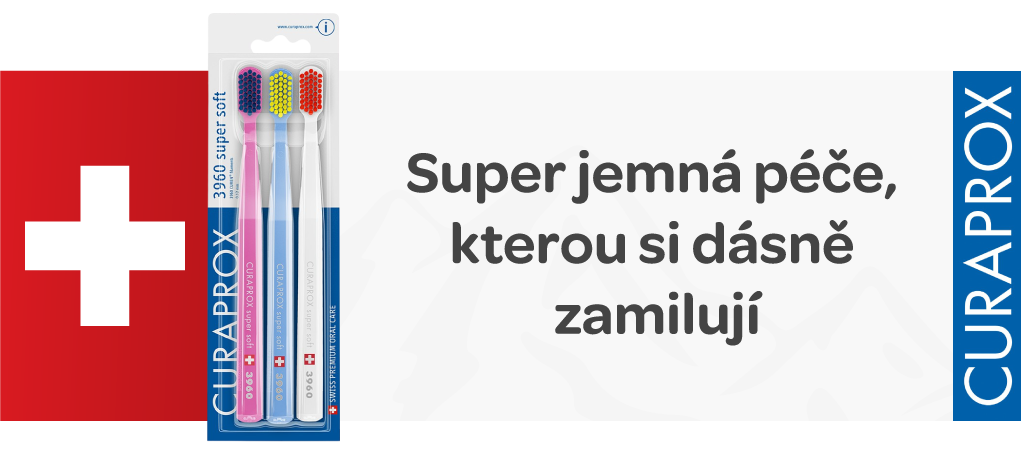CURAPROX, 3960 CS, extra jemný kartáček, jemná vlákna CUREN