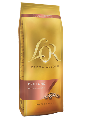 L'OR Crema Absolu Profond UTZ zrnková káva 500g