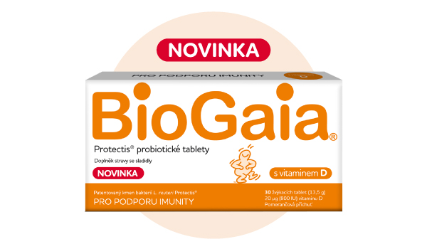 Probiotické tablety s vitamínem D, Biogaia