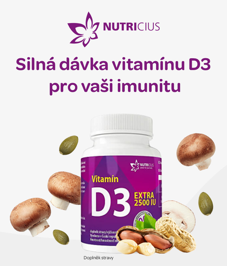 Nutricius, Vitamin D3, imunita, kosti, zuby, svaly