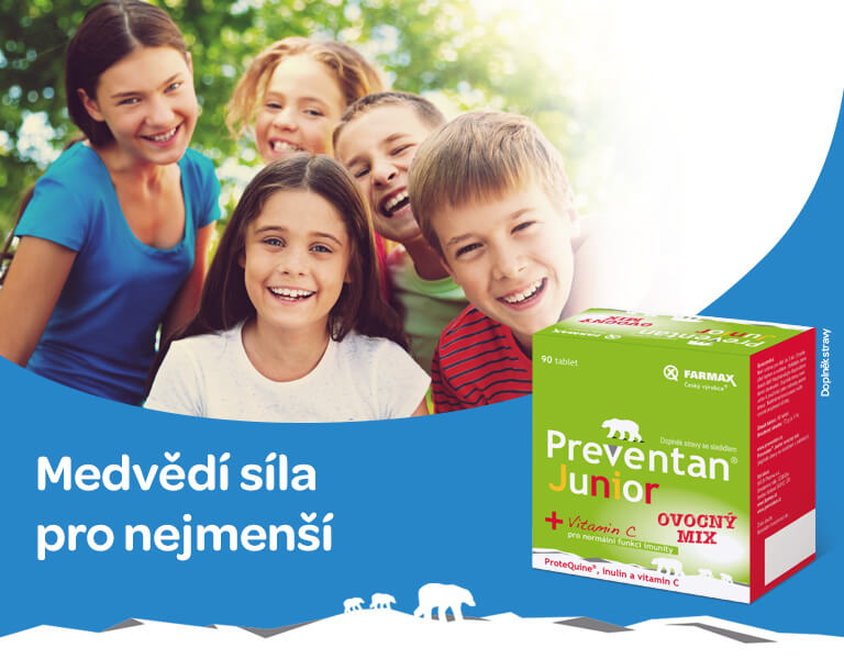 Preventan Junior ovocný mix 90 tablet, banner