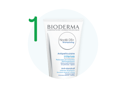 BIODERMA Nodé DS+ Vlasový šampon, lupy, Rutina pro pokožku se seboroickou dermatitidou, Zklidnění vlasové pokožky