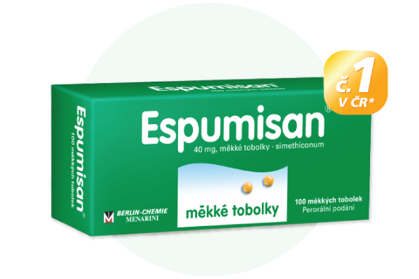 Espumisan, problémy s nadýmáním, tobolky