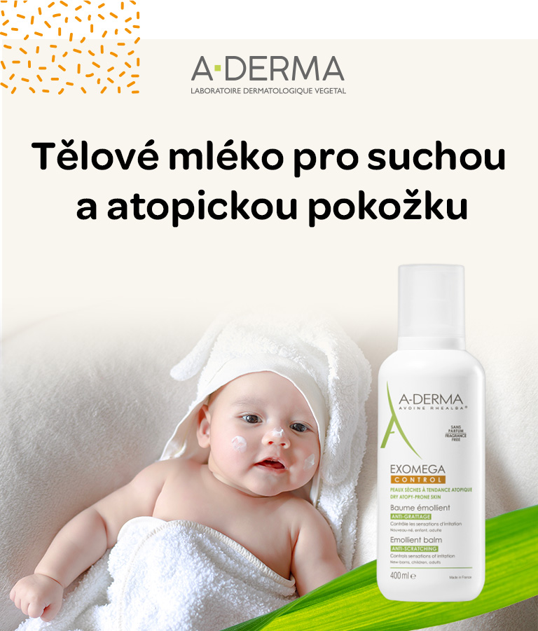 A-derma, Exomega Control, Emolienční balzám, suchá a atopická pokožka