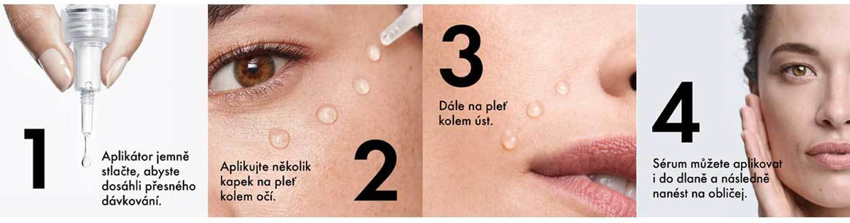 aplikace VICHY LIFTCTIV H.A. EPIDERMIC FILLER Sérum proti vráskam