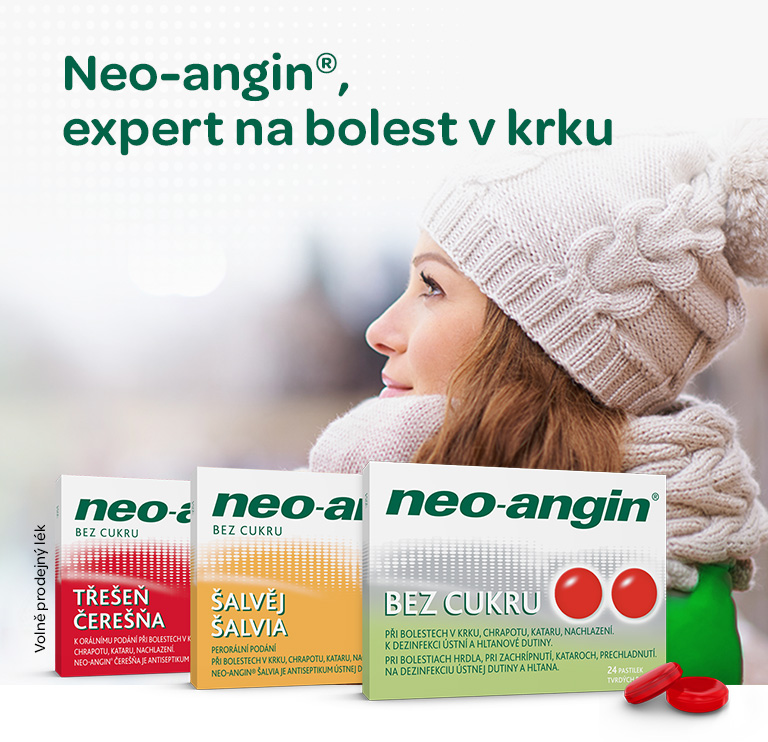Neoangin, bolest v krku, nachlazení