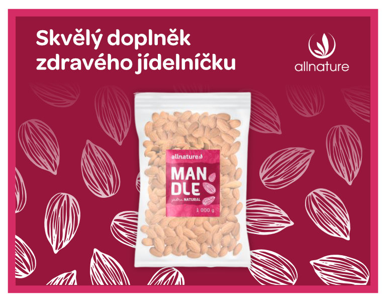Allnature Mandle jádra natural 1000g