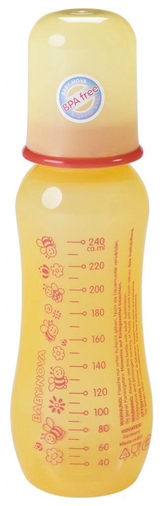 BABY NOVA Lahev plast s potiskem 130ml 40105