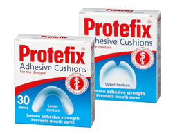 Protefix Fixační podložky - dolní zubní protéza 30ks