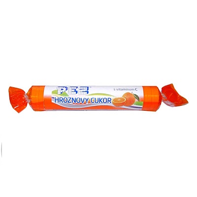 PEZ hroznový cukr s vitamín C pomerančový