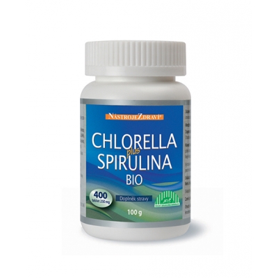 NástrojeZdraví Chlorella+Spirulina BIO 400 tablet