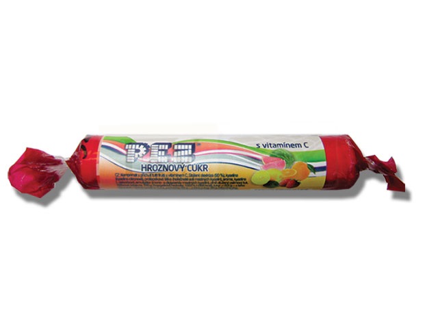 PEZ Hroznový cukr Tutti Frutti s vitamínem C 39g