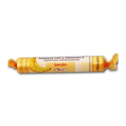 Intact rolička hroznový cukr s vitamín C - banán 40g