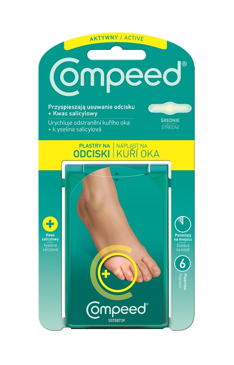 COMPEED Active náplast na kuří oka 6ks