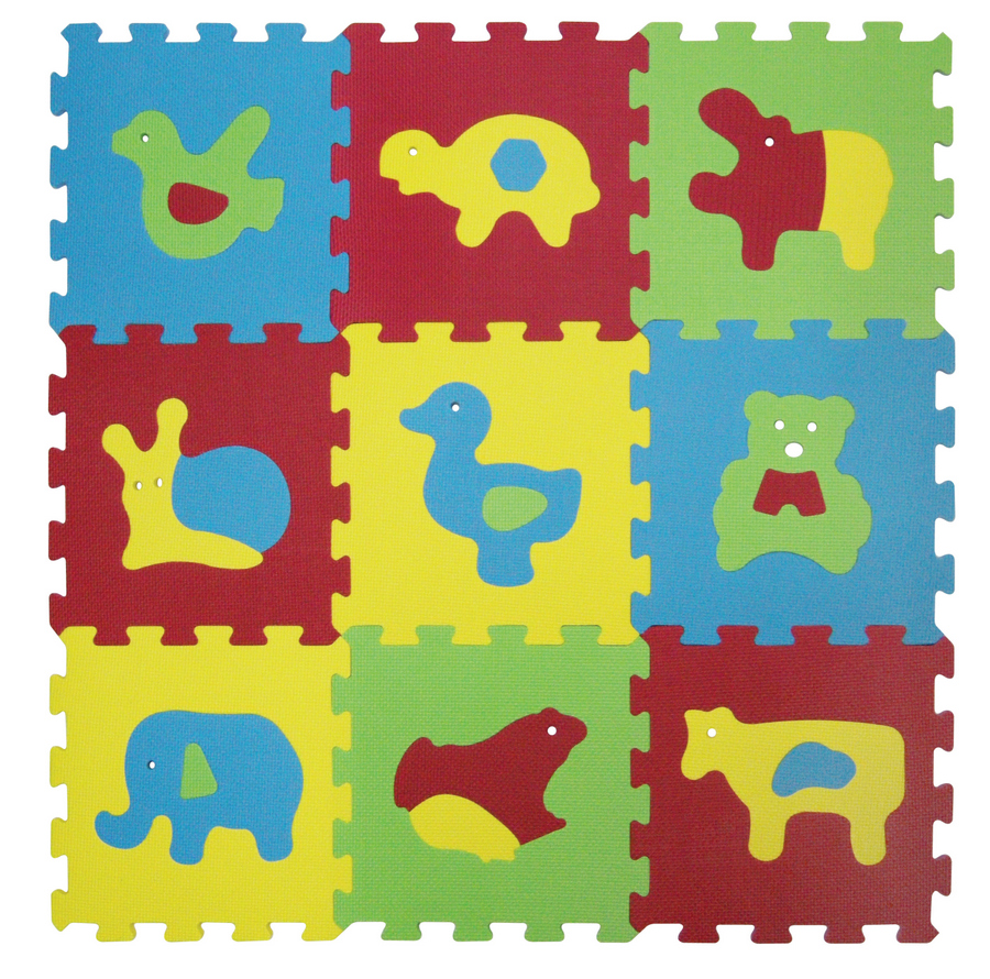 Puzzle pěnové 84x84 cm zvířátka Basic
