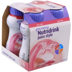 Nutridrink Juice Style jahoda perorální roztok 4x200ml