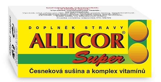 Allicor Super česnek+komplex vitamínů 60 tablet