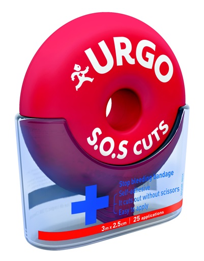 URGO SOS CUTS Samolepící obinadlo 3m x 2,5cm
