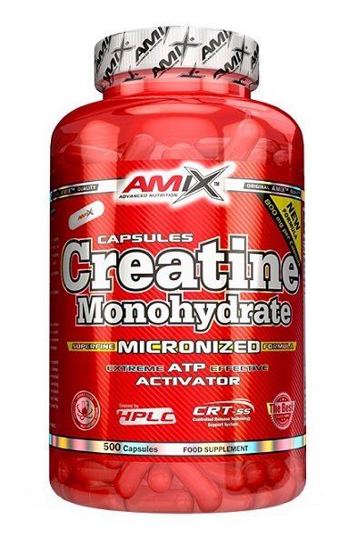Amix Creatine monohydrate 800mg, 500 kapslí