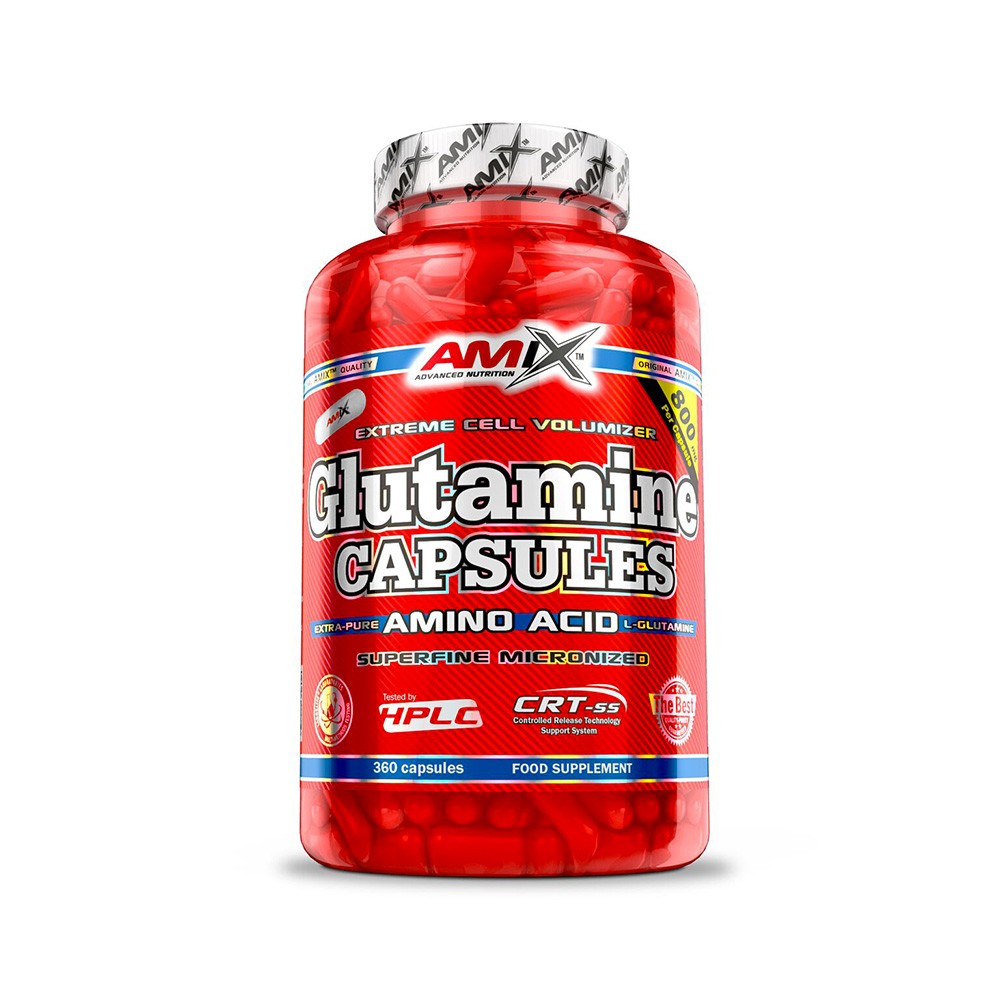 Amix L-Glutamine 800mg, 360 kapslí