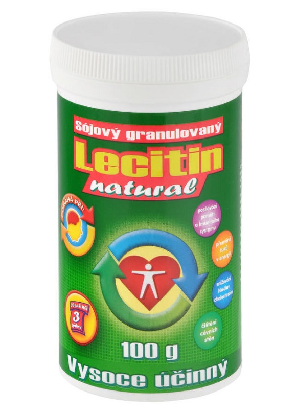 Lecitin NATURAL 100% přírodní sojový granulovaný 100g