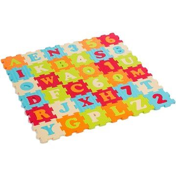 Puzzle pěnové 90x90cm písmena a čísla
