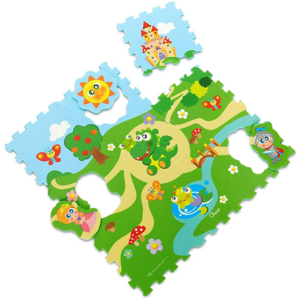 Puzzle pěnové Hrad 30x30cm 9ks