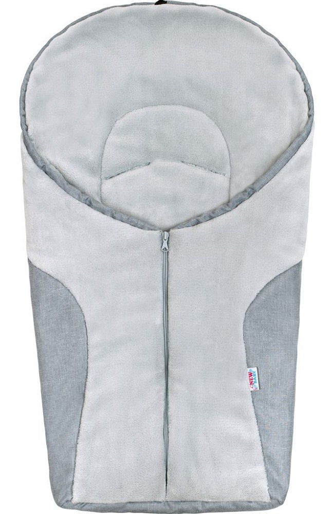 Luxusní zimní fusák New Baby Car light grey